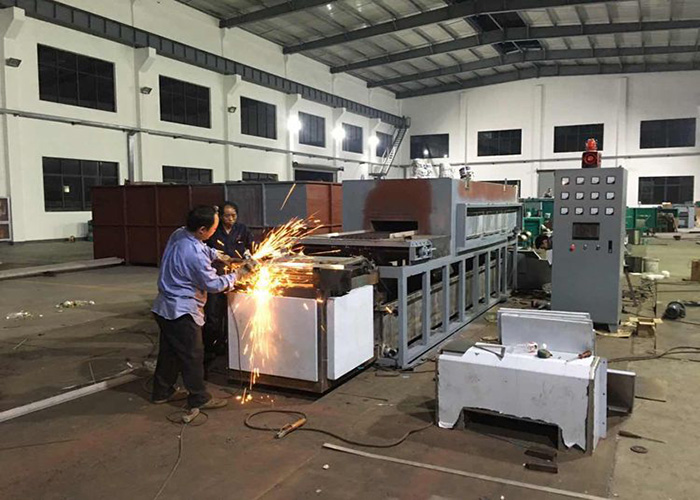 网带炉调试现场